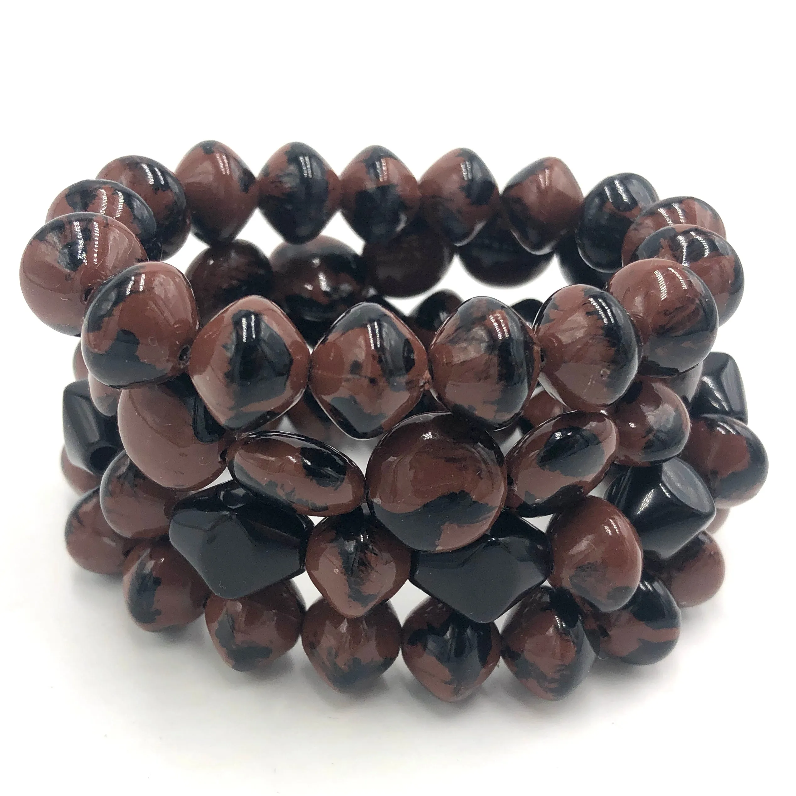 Wild Spotted Stack and Stretch Bracelet Set