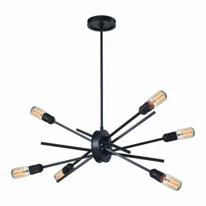 Xenia 22" 6 Light Chandelier in Oil Rubbed Bronze