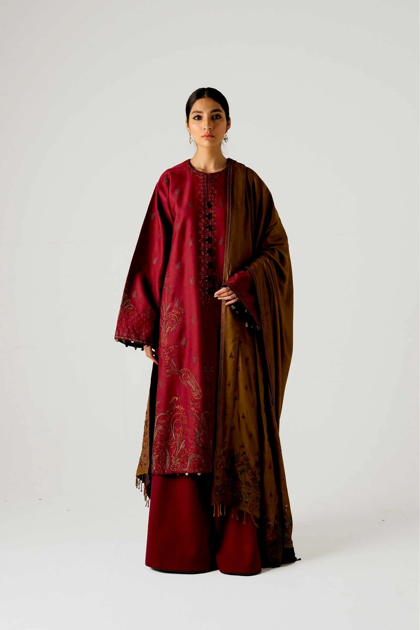 Zara Shahjahan Winter Collection (with Shawl) – Naaz