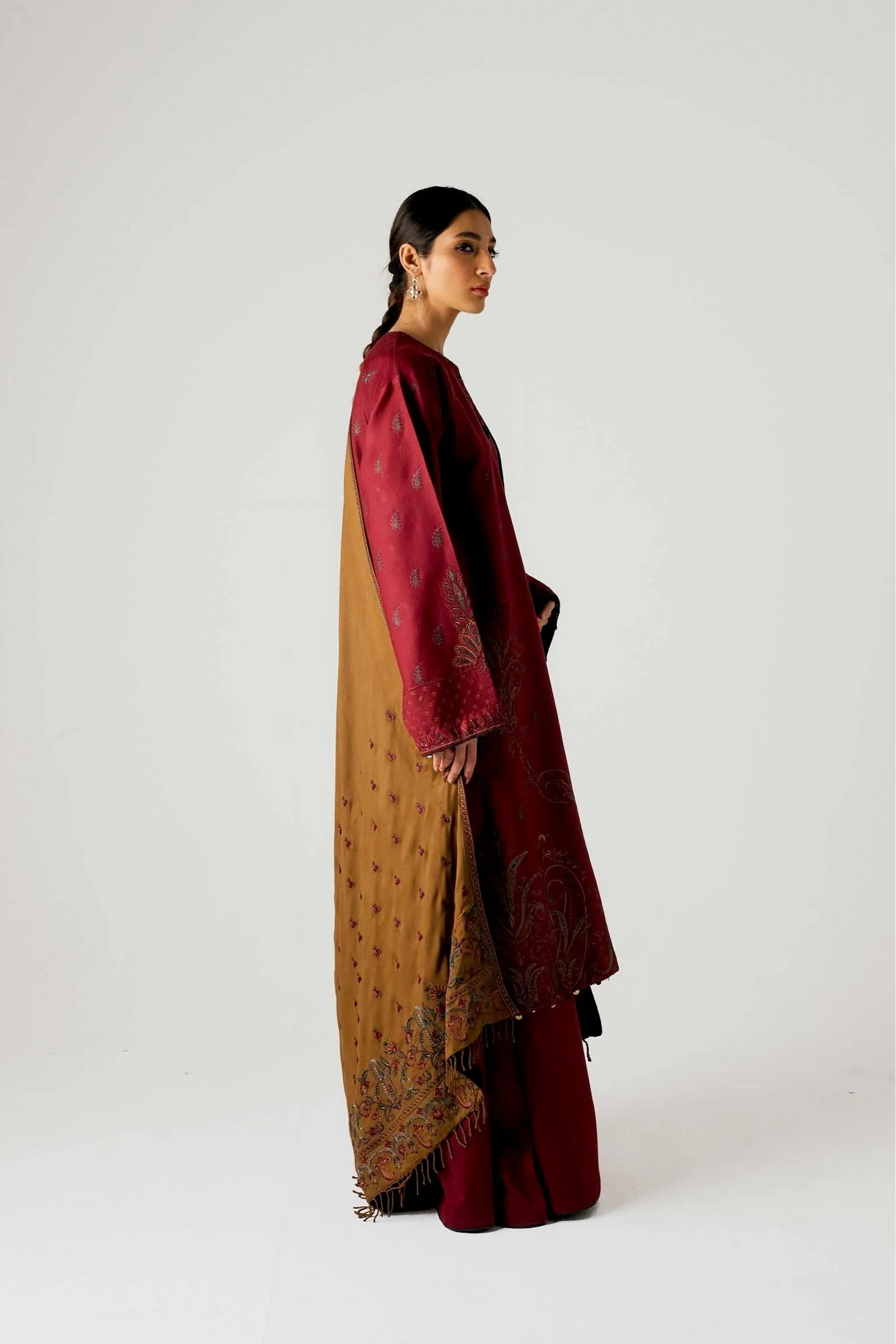 Zara Shahjahan Winter Collection (with Shawl) – Naaz