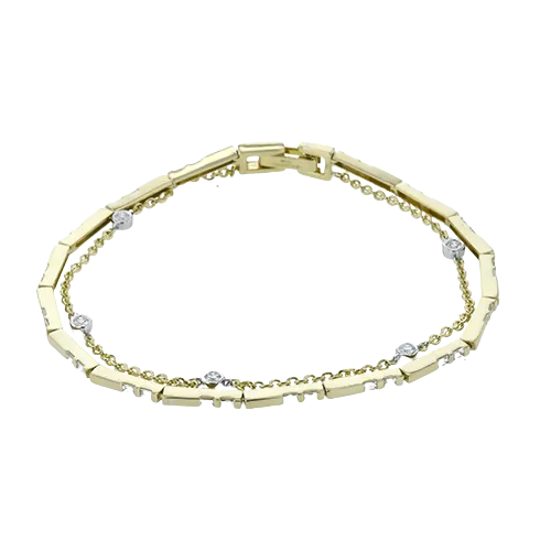 ZB864-Y Bracelet in 14k Gold with Diamonds